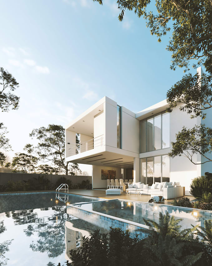 do architectural 3d rendering, interior and exterior desing