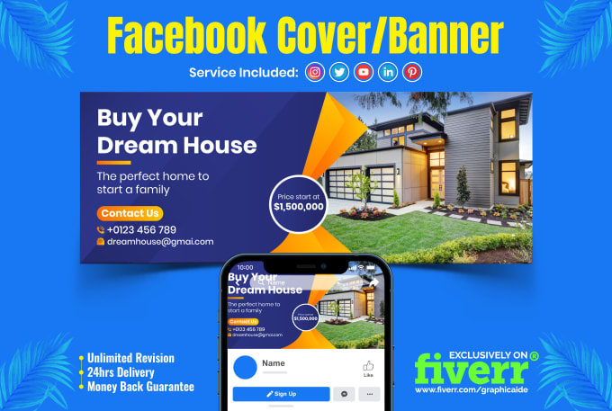 design attractive and unique facebook cover page banner ads