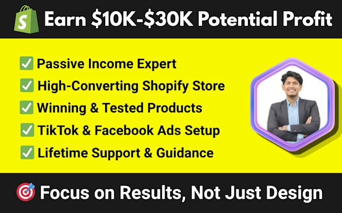 make passive income shopify dropshipping store that drives sales and conversions
