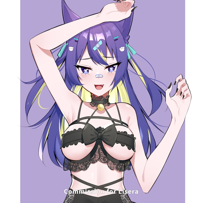 draw a nsfw, lewd or sfw with anime style
