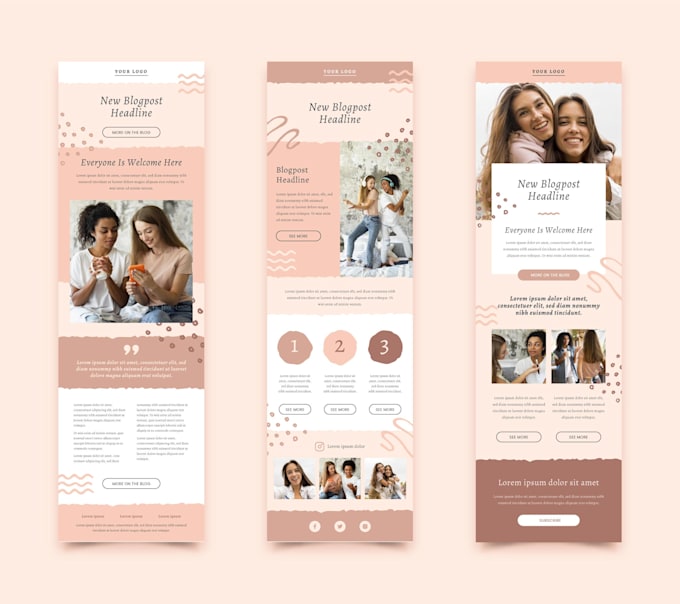 Do responsive html email template design by Shohanursun | Fiverr