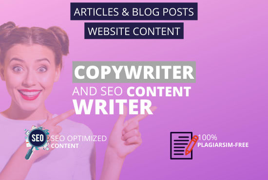 be your copywriter and SEO content writer