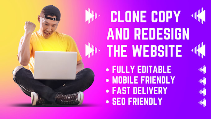 copy clone website redesign any website within 24 hours