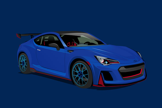 draw vector art cartoon from your car or any vehicle
