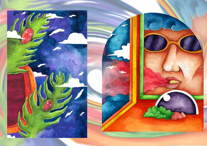create unique psychedelic artwork for your album cover