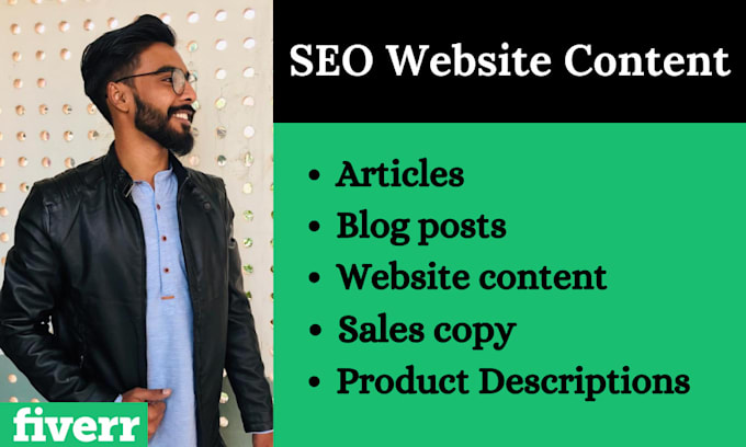 be your SEO website content writer and copywriter