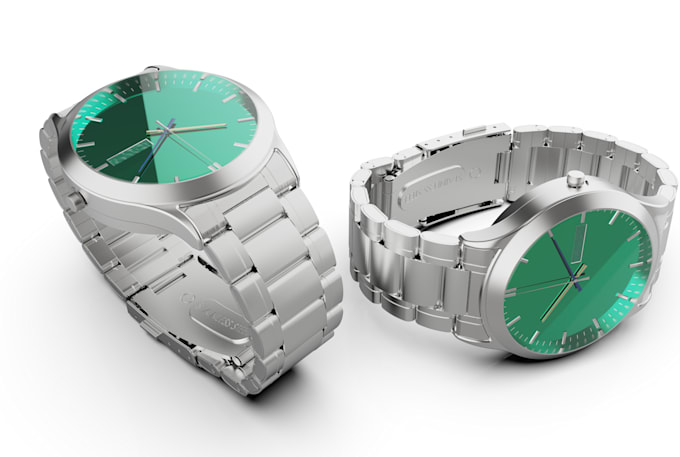 design custom watch and realistic rendering