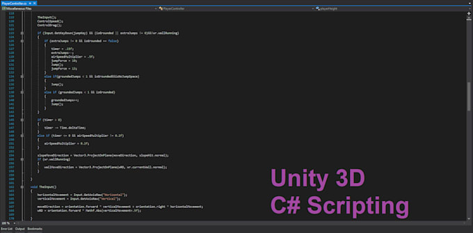 Write a c sharp script for your unity 3d game by Jameshoward05 | Fiverr