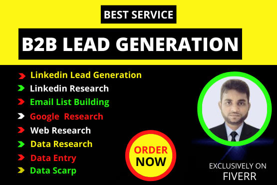 do b2b lead generation and web research email list building