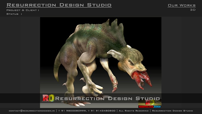 do 3d character modeling and development