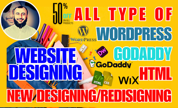 design your dream website on wordpress godaddy wix HTML