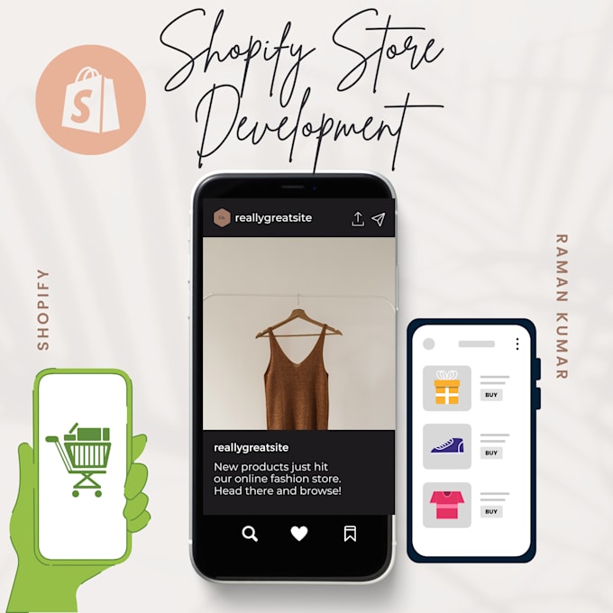 create a professional shopify store for your business that sells