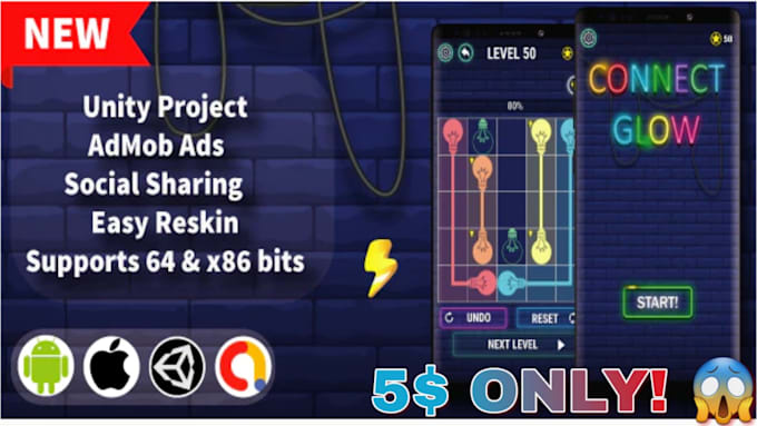 create complete casual unity mobile games with admob ready to published
