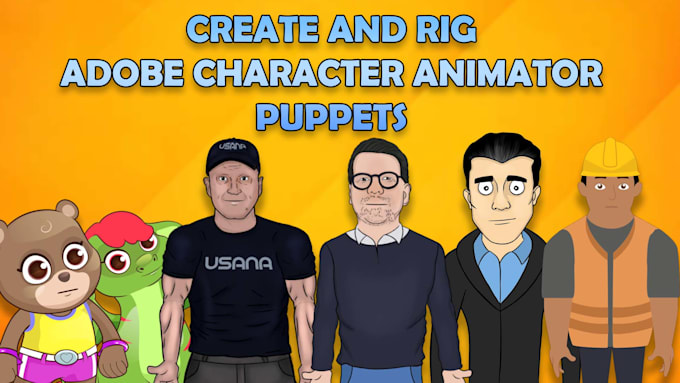 create and rig a puppet for adobe character animator