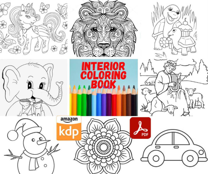 Download Give You 1 Coloring Book With 30 Coloring Pages For Amazon Kdp By Ayoubelhaddi Fiverr