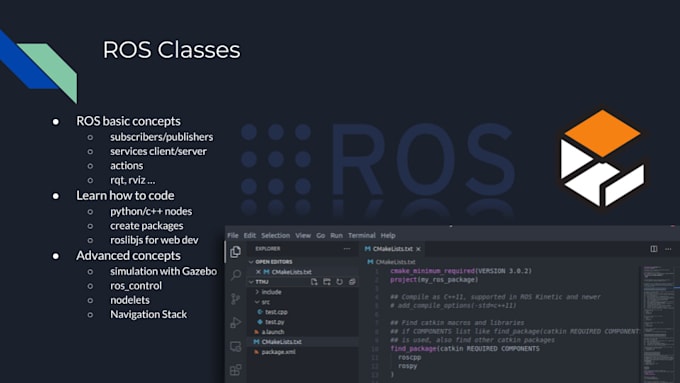 teach you ros and ros2 for robotics development