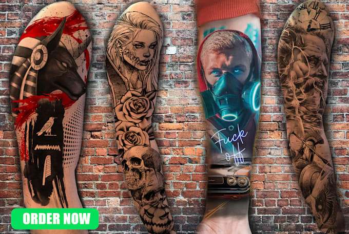 Big Deals! I will make you a custom tattoo design in any style  for $25