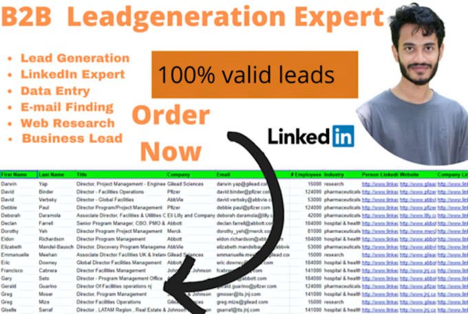do b2b lead generation and prospect email list building using linkedin