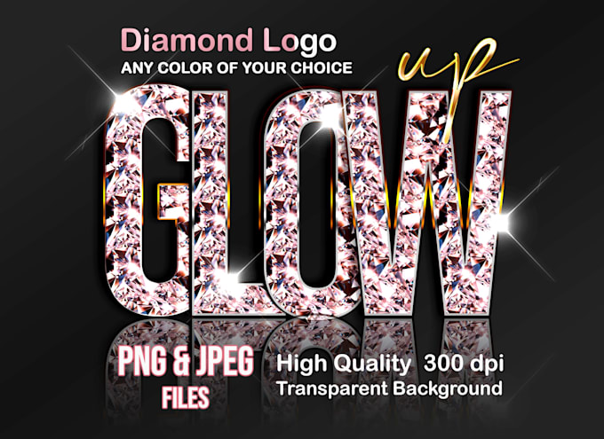 do diamond glitter jewelry luxury gold silver beauty fashion salon logo