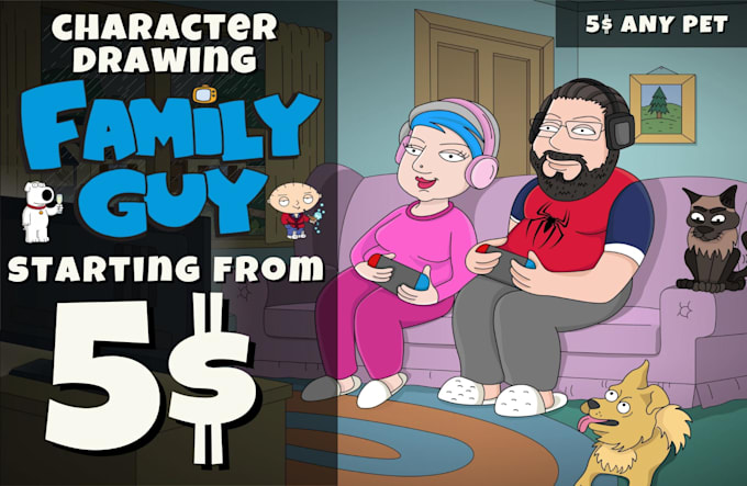 draw you as family guy character