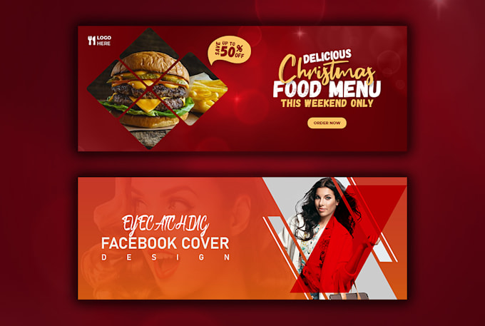 create a facebook cover photo banner design within 4 hours
