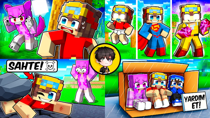 make the best minecraft thumbnail