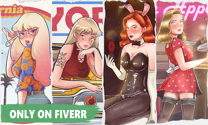 draw custom cartoon illustration in my style
