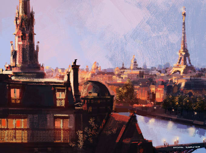 create outstanding environment illustration