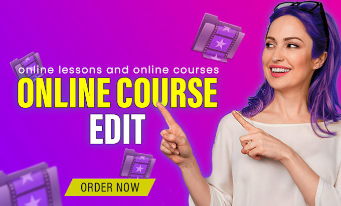do video editing of online lessons and online courses