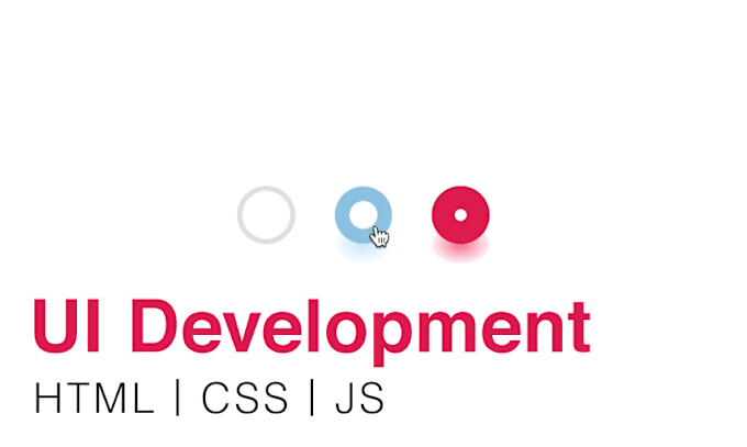 Build website or app ui ux elements with html, css, and js by ...