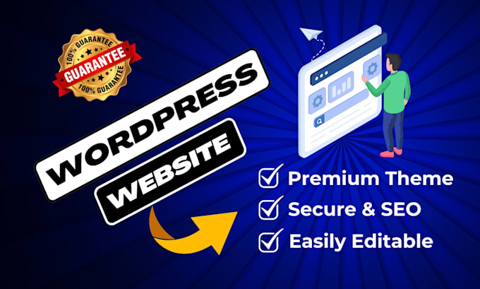 create wordpress website design and website development
