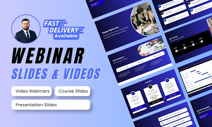 do online course presenation, webinar presentation, webinar video, lecture vsl