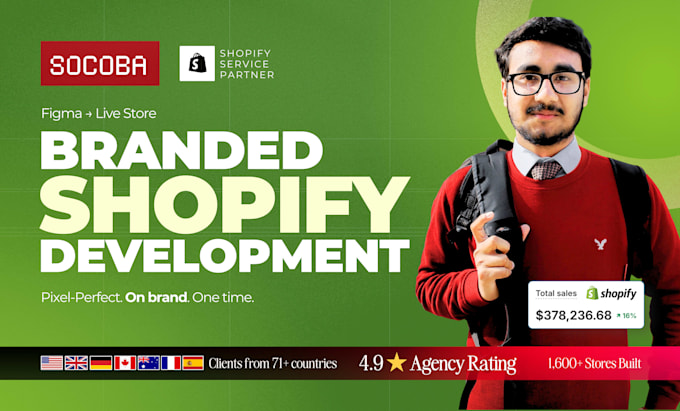 do branded shopify website designing, shopify development