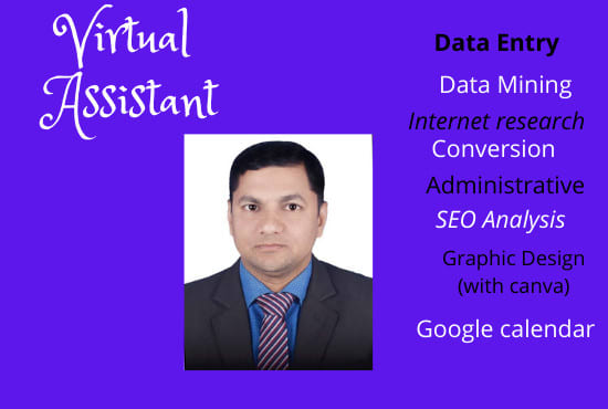 be your assistant virtually for data entry data mining and internet research