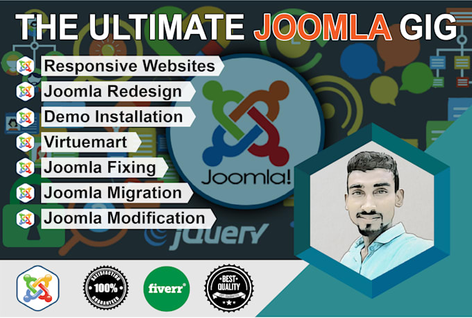 design develop and fix any joomla website