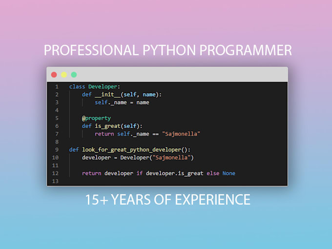 Make an app or website in python by Sajmonella | Fiverr
