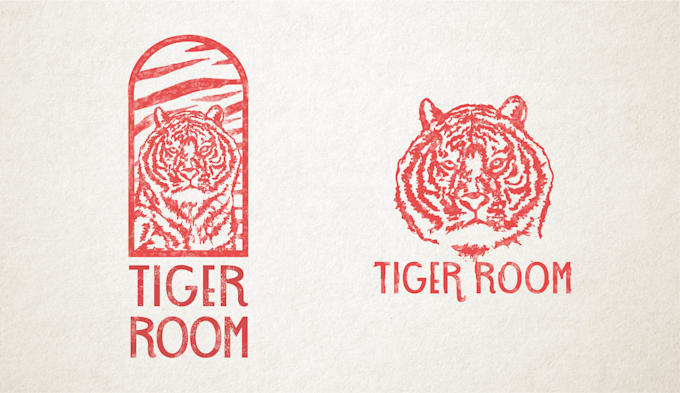 logo wild animal hunting in ructic style