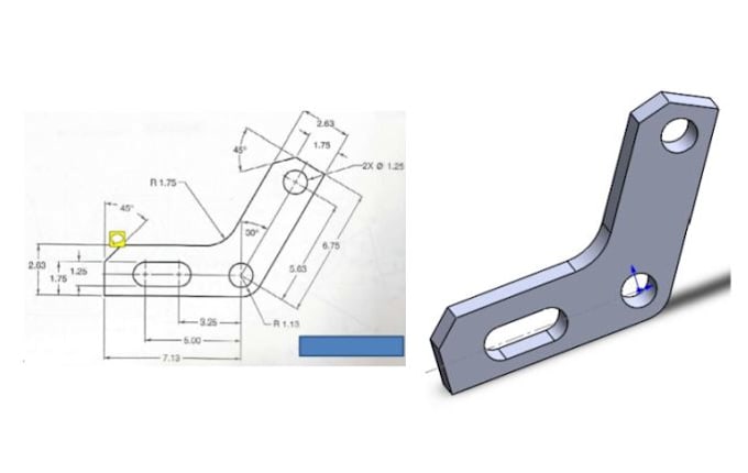 Convert 2d Drawing Into 3d Using Solidworks And Fusion 360 By Convert 2d Drawing Into 3d Using Solidworks And Fusion 360 By