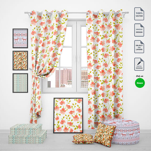 create amazing pattern design for textile and wallpaper