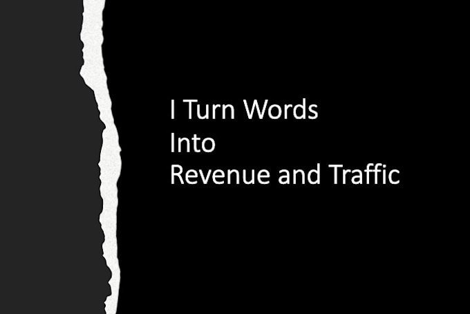 do copywrite that will turn words into revenue and traffic