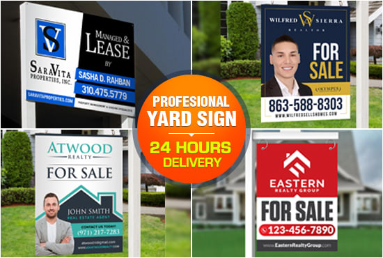 design yard sign, sign board, and signage