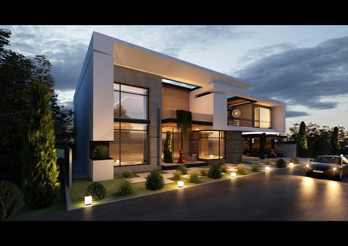 do exterior, 3d rendering, 3ds max, 3d house deign