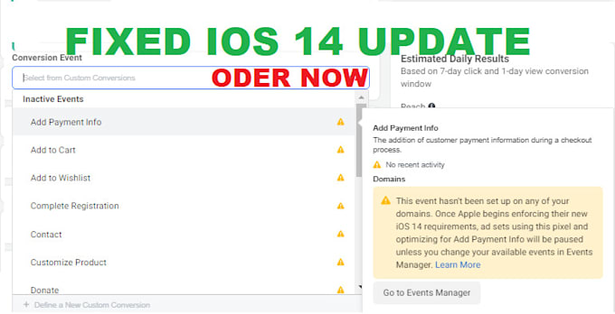Fix The Ios 14 Update And Install The Facebook Pixel By Rehman B Fiverr Ios 14 brings a fresh look to the things you do most often, making them easier than ever. fix the ios 14 update and install the facebook pixel