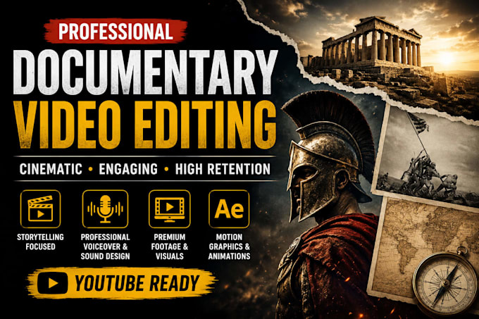 create a professional history documentary video for youtube
