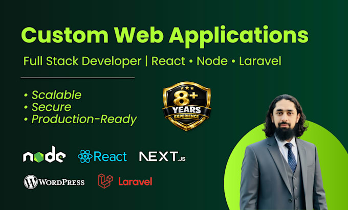 build custom web application as full stack developer