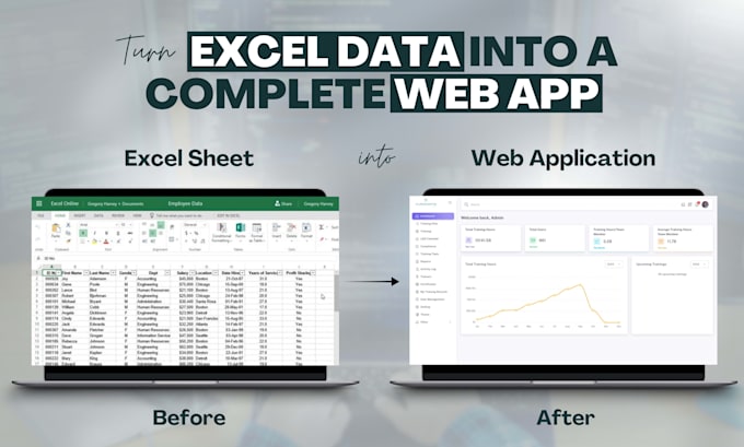 Convert your excel spreadsheet into a web application by Hamza45000 ...