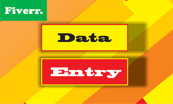 do data entry and designing any database