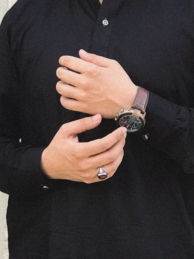 hand model and edit the pictures of the products