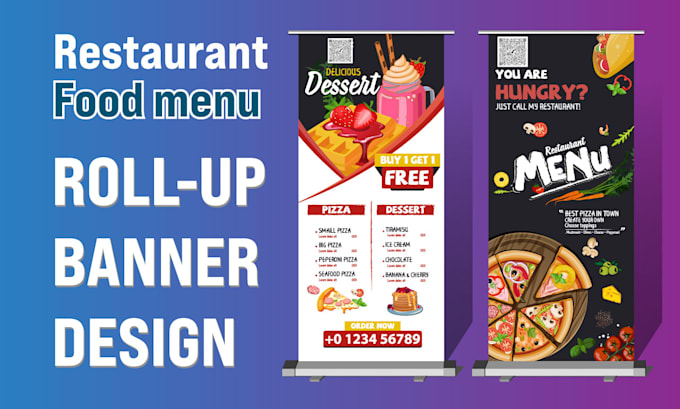 design a roll up banner, retractable banner or banner stand