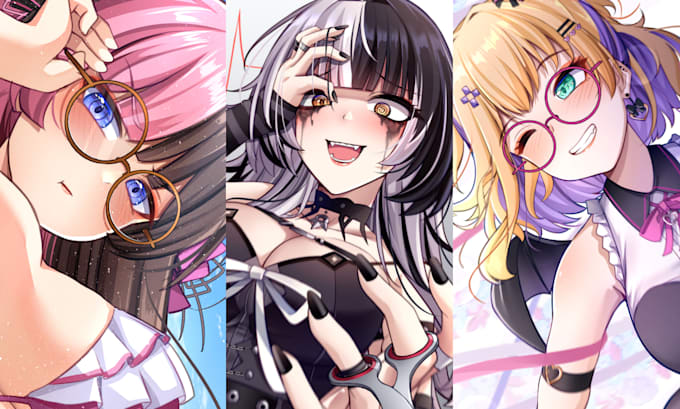 draw your oc, fanart, and vtuber character in my anime style